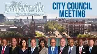 Fayetteville City Council Meeting   October, 8 2018