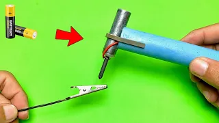 Technique for Making a Soldering Welding Machine from a 1.5 V Battery! - DIY Mini Welding Machine