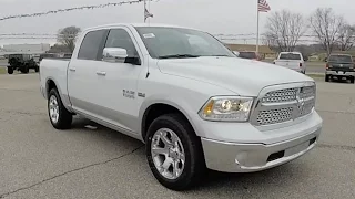 2016 RAM 1500 Laramie Crew Cab 4X4 | White | Loaded Truck | 18266