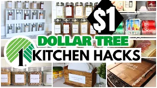 DOLLAR TREE DIY KITCHEN HACKS ($1 affordable high-end and easy diys)