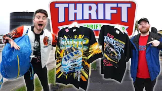 INSANE T-SHIRTS FOUND IN THE THRIFT!! Huge Vintage Haul! Trip to the Thrift