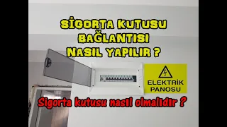 ⚡#ELEKTRİK #TESİSATI #SİGORTA #KUTUSU BAĞLANTISI NASIL YAPILIR ? / #ELEKTRISCHE #INSTALLATION