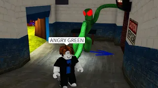 ROBLOX Rainbow Friends FUNNY MOMENTS (ANGRY GREEN)