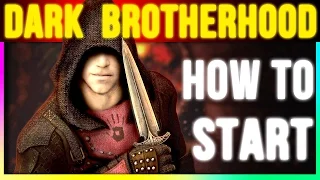 Skyrim Special Edition: How To Start Dark Brotherhood (Walkthrough Quest Remastered Gameplay)