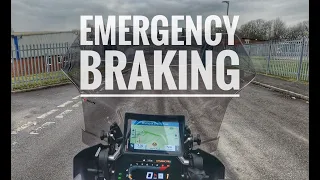 Practice your emergency braking on your motorcycle, it may save your life!