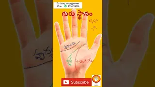 Palmistry I Shorts 030, Jathakam in Telugu, chethi hasta rekhalu, jyothisham Astrology Palm reading