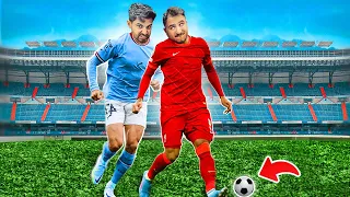 لعبنا بأصغر  كورة مع أعضاء باور 😂🔥⚽️