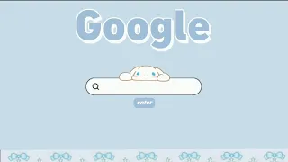 cute aesthetic (no text) intro template| cinnamoroll Google search intro