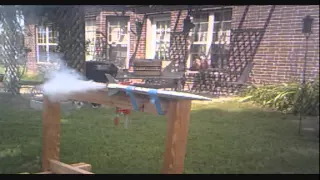 Chickens Witness Hold Down Firing Of Rocket