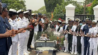 Ghana’s military might displayed @ farewell ceremony of CDS