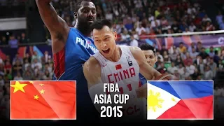 China 🇨🇳 v Philppines 🇵🇭 - Classic Full Games | FIBA Asia Cup 2015