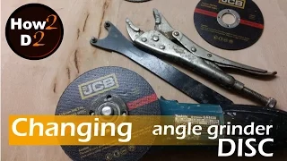 Changing disc . How to change replace disc blade in makita angle grinder