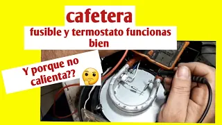 cafetera no sale agua y no calienta