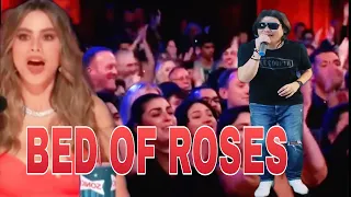 "Bed of Roses| they can't believe this guy can sing Bed of roses by: Bon Jovi | America’s Got Talent