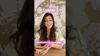 CANCER 🌸 SOULMATE MESSAGES Tarot Reading #cancer #soulmate #tarot #shorts
