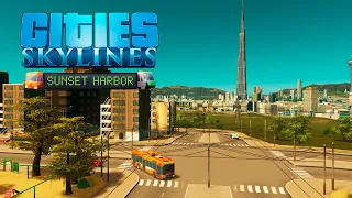 Cities Skylines - Sunset Harbor - Первые троллейбусы! #48