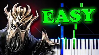 Dragonborn (from The Elder Scrolls V: Skyrim) - Easy Piano Tutorial