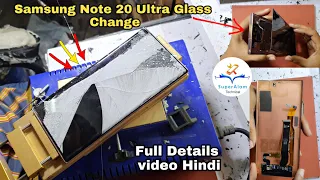Samsung Note 20 Ultra 5G Broken Glass Restoration || Note 20 Ultra Front Glass Change