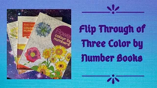 Flip Through of Three Color by Number Books