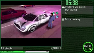 Grand Theft Auto: Vice City Any% No SSU Speedrun - Lime Aid 4.0