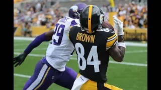 Antonio Brown vs Xavier Rhodes (NFL Week 2) - Battle! | 2017-18 NFL Highlights HD