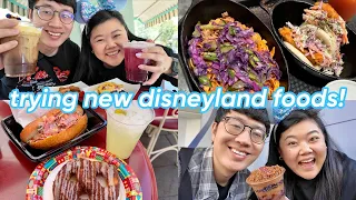 trying new disneyland foods! 😋 (pixar fest 💙💛❤️, season of the force 💫, new summer items ☀️)