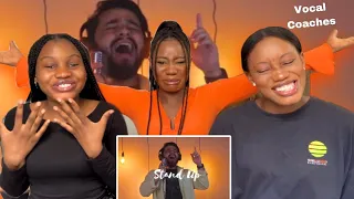 Vocal Coaches FIRST TIME REACTION To: Gabriel Henrique -Stand Up 😱❤️💕👏🏾