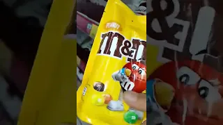 Asmr m&M's chocolate satisfying sounds #short # #trending #viral