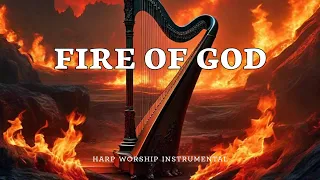 FIRE OF GOD/ PROPHETIC WARFARE HARP INSTRUMENTAL/ PRAYER BACKGROUND MUSIC/ INTENSE HARP WORSHIP