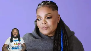 Janet Jackson looking crazy after hitting the wall