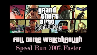 san Andreas SpeedRun | GTA San Andreas Speed Run Full Gameplay but 700% Faster | Gaming 92
