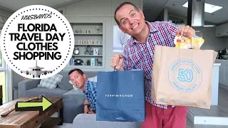 FLORIDA TRAVEL DAY CLOTHES SHOPPING | THE LODGE GUYS | VLOG