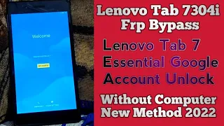 Lenovo Tab 730i I Frp Bypass | Lenovo Tab 7 Essential Google Account Unlock | New Method Without Pc