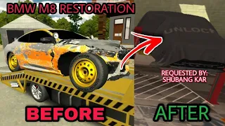 funny🤣restoration of wrecked & rusty bmw m8 Competition car parking multiplayer roleplay 2022