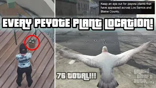 ALL 76 PEYOTE PLANT LOCATIONS *TURN INTO ANIMALS* (GTA 5 ONLINE)