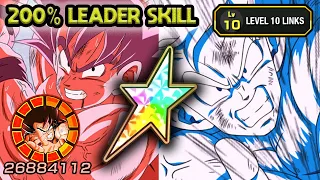 200% LEADER SKILL! 100% LR KAIOKEN GOKU LEVEL 10 LINKS! Dragon Ball Z Dokkan Battle