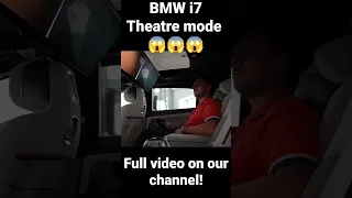 "Theatre mode" in the all new BMW i7