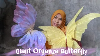 How to Make Giant Butterfly , Giant Organza Butterfly