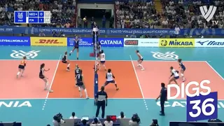 Mónica de Gennaro | BEST actions 🏐 🇮🇹