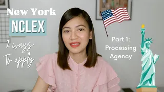 Easiest Way to apply for NCLEX - NYSED 🇺🇸🗽 | Part 1: Processing Agency