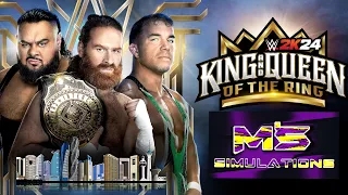 WWE 2K24 King and Queen of The Ring Chad Gable vs Bronson Reed vs Sami Zayn (I.C Triple Threat)