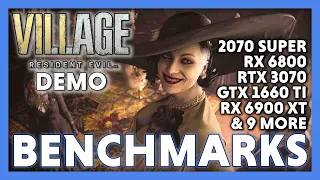 Resident Evil Village DEMO Benchmark RTX 1440p 60fps 14 GPUs