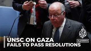 Two more resolutions to end Gaza violence fail at UN Security Council