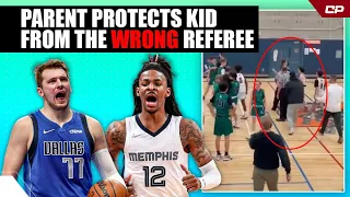 Parent Protects Kid From The WRONG Referee 😳 | Highlights #Shorts