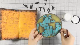 Travel Themed Art Journaling Tutorial with Vicky Papaioannou