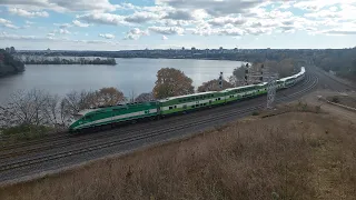 CN, VIA Rail & GO Train railfanning at Bayview Junction! November 5, 2021