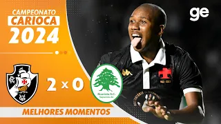 VASCO 2 X 0 BOAVISTA | MELHORES MOMENTOS | CAMPEONATO CARIOCA 2024 | ge.globo