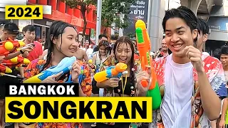 Bangkok's Songkran Water Party 2024 - Video #2 • Silom Road • Thailand New Year Celebrations