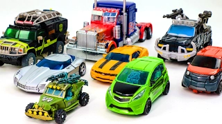 Transformers 2 ROTF Autobots Optimus Prime Bumblebee Skids Mudflap Ratchet Vehicle Robot Car Toy