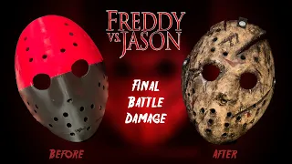 Making Jason's Mask from Freddy VS Jason (Final Battle Damage) #shorts